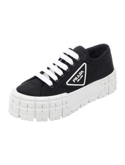 prada black chunky shoes|black prada sneakers women.